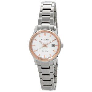 FX03614B NWT Citizen Fashion Ladies Eco-Drive Steel Authentic Watch